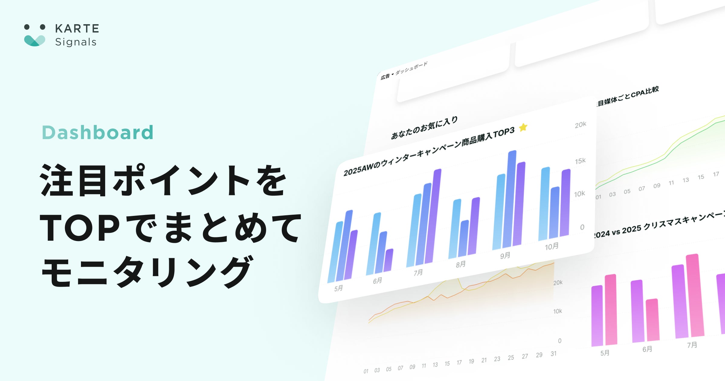 注視したい分析ポイントへ簡単にアクセスできるように